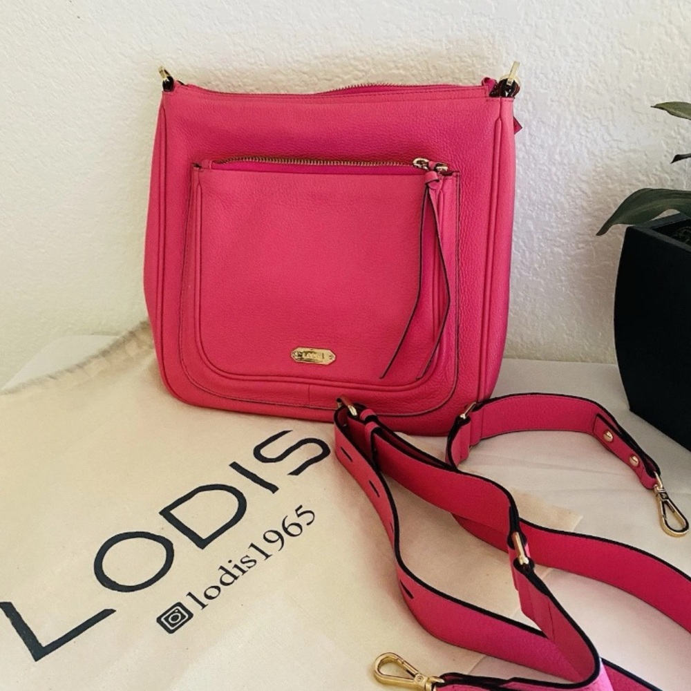 Lodis Vibrant Pink Crossbody Bag - Picture 1 of 8